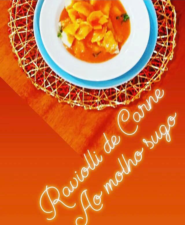 RAVIOLI DE CARNE AO SUGO